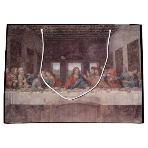 Jesus Yeshua The Last Supper Leonardo da Vinci Large Gift Bag