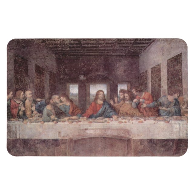 Jesus "Yeshua" The Last Supper, Leonardo da Vinci Magnet (Horizontal)