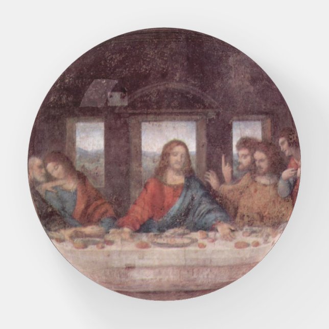 Jesus "Yeshua" The Last Supper, Leonardo da Vinci Paperweight (Front)