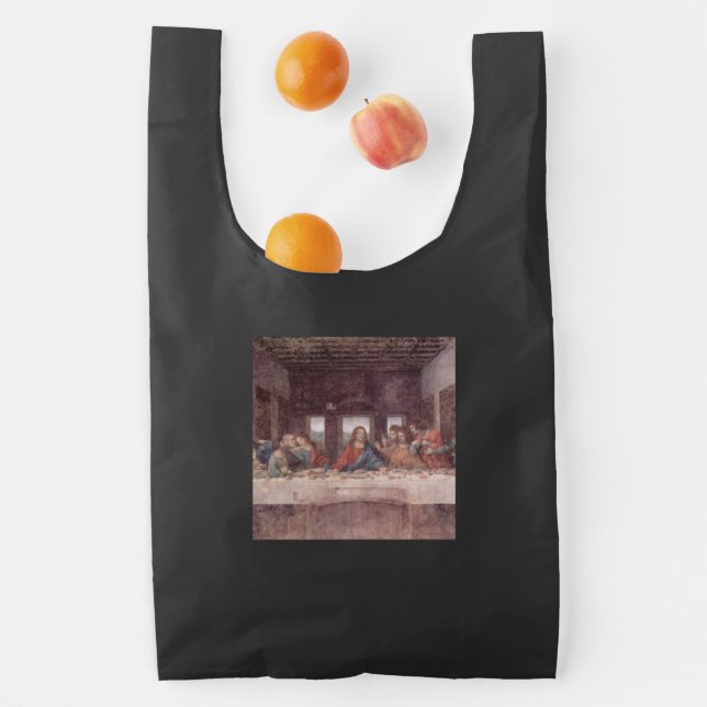 Jesus "Yeshua" The Last Supper, Leonardo da Vinci Reusable Bag (Insitu)