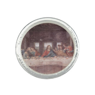 Jesus "Yeshua" The Last Supper, Leonardo da Vinci Ring