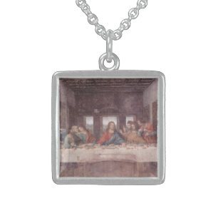 Jesus "Yeshua" The Last Supper, Leonardo da Vinci Sterling Silver Necklace