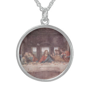 Jesus "Yeshua" The Last Supper, Leonardo da Vinci Sterling Silver Necklace
