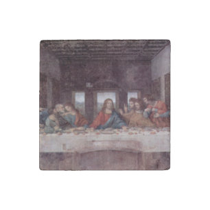 Jesus "Yeshua" The Last Supper, Leonardo da Vinci Stone Magnet