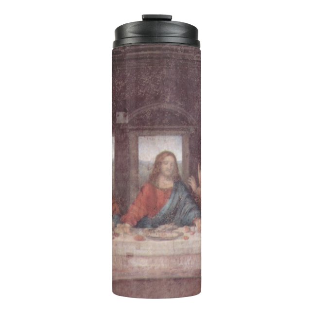 Jesus "Yeshua" The Last Supper, Leonardo da Vinci Thermal Tumbler (Front)