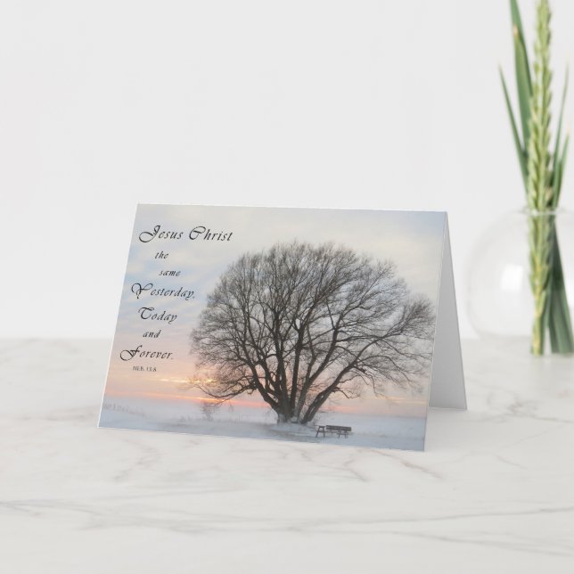 Jesus, Yesterday, Today, Forever - Scripture Card (Front)