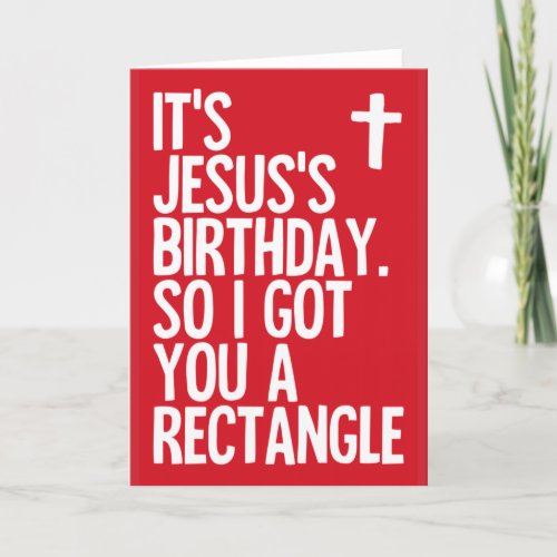 Jesuss Birthday _ funny Christmas card