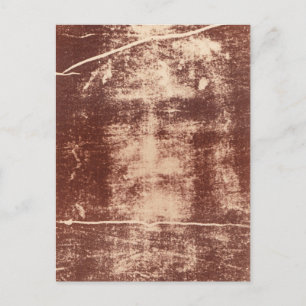 Jesus's Face Close up on the Shroud of Turin Postcard