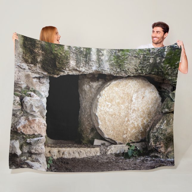 JESUS'S TOMB FLEECE BLANKET (In Situ)
