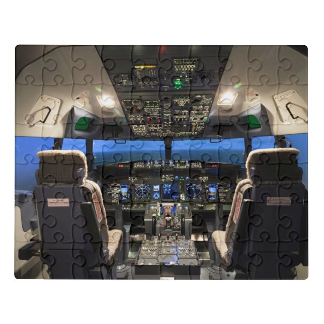 Jet aircraft cockpit  jigsaw puzzle (Puzzle Horizontal)