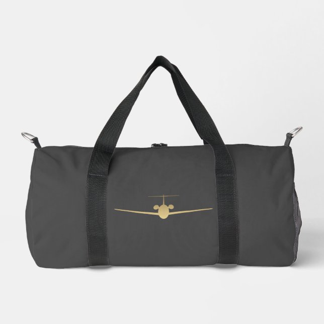 Jet Airplane Aviation Duffle Bag (Front)