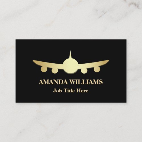 Jet Airplane Business Card