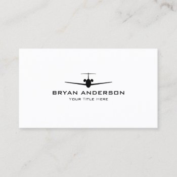 Jet Airplane Business Card by istanbuldesign at Zazzle