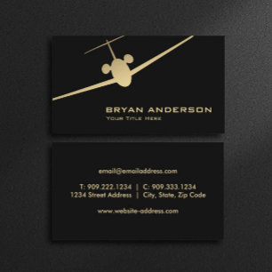 Jet Airplane Business Card