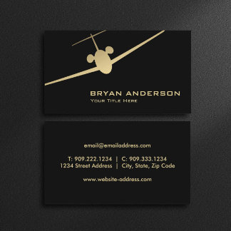 Jet Airplane Business Card
