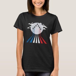 Jet airplane Fighter Pilot 4th of July Aerobatic d T-Shirt