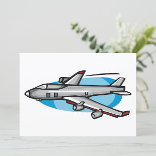 Jet Airplane For Aviation Fans Invitation