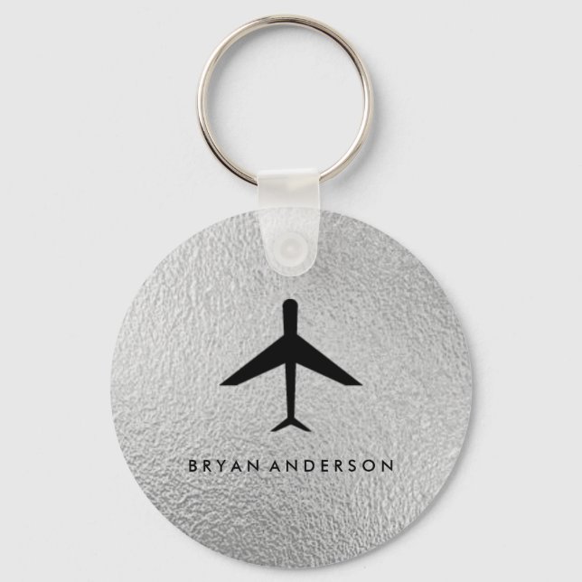 Jet Airplane Keychain (Front)