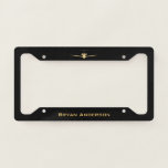 Jet-airplane Licence Plate Frame at Zazzle