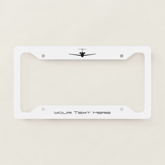 JetAirplane Licence Plate Frame
