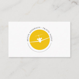 Jet Airplane Logo Business Card