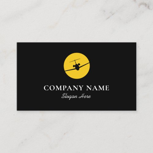 Jet Airplane Logo Business Card