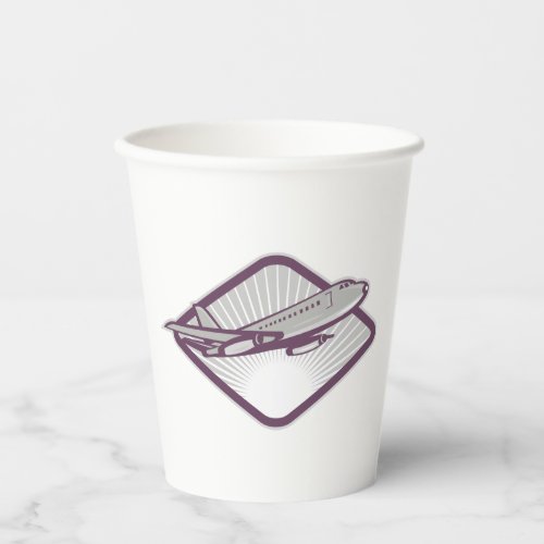 Jet Airplane Paper Cups