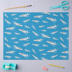Jet Airplane Pattern Tissue Paper