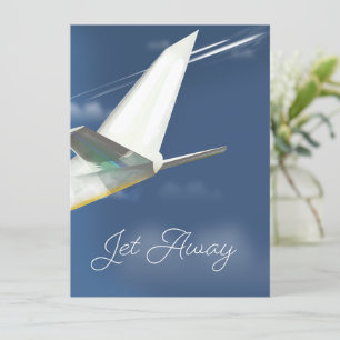Jet Away travel poster.