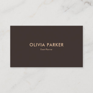 Jet Black Modern Minimalist Business Card