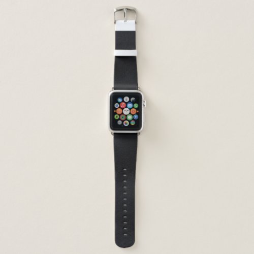 Jet Black Solid Color Apple Watch Band