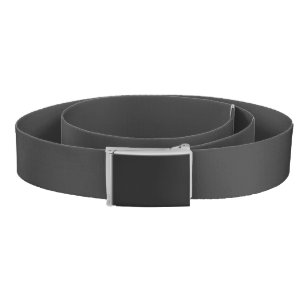 Jet Black Solid Color Belt