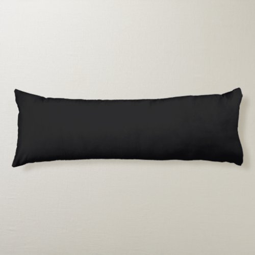 Jet Black Solid Color Body Pillow
