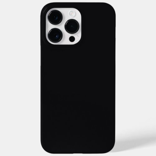 Jet Black Solid Color Case_Mate iPhone 14 Pro Max Case