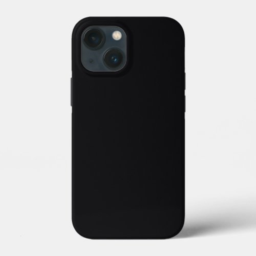 Jet Black Solid Color iPhone 13 Mini Case