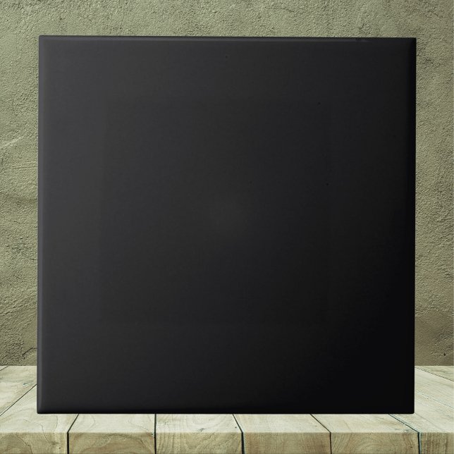 Jet Black Solid Color Ceramic Tile (Creator Uploaded)