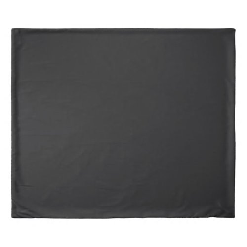 Jet Black Solid Color Duvet Cover