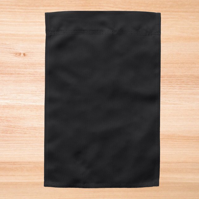 Jet Black Solid Color Garden Flag (Creator Uploaded)