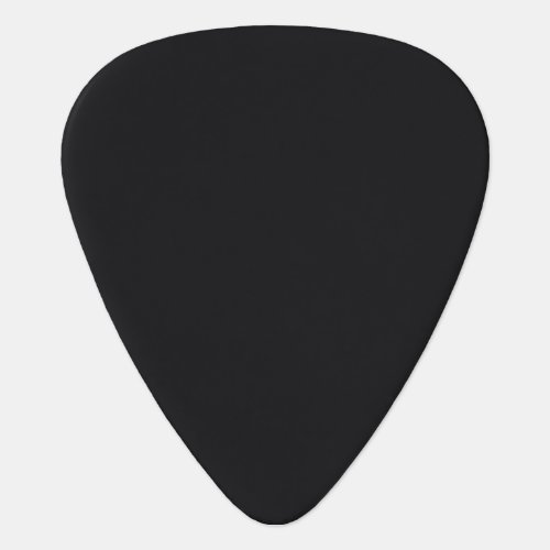 Jet Black Solid Color Guitar Pick