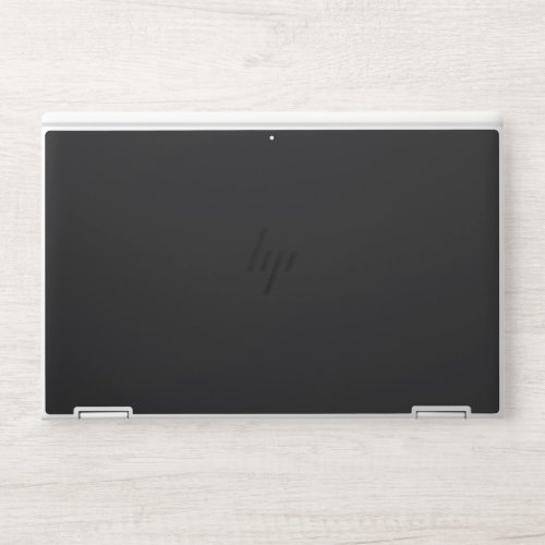 Jet Black Solid Color HP Laptop Skin