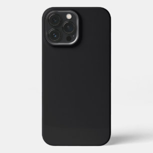 Jet Black Solid Color iPhone 13 Pro Max Case