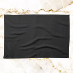 Jet Black Solid Color Kitchen Towel<br><div class="desc">Jet Black Solid Color</div>