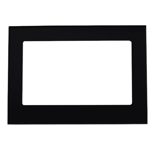 Jet Black Solid Color Magnetic Frame