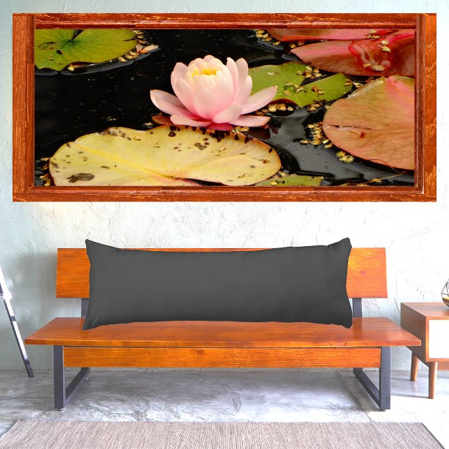 Jet Black solid color pillow (Creator Uploaded)