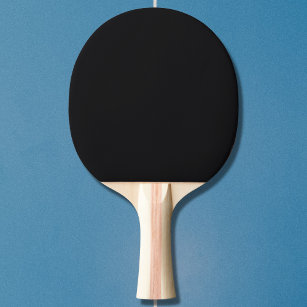 Jet Black Solid Color Ping Pong Paddle