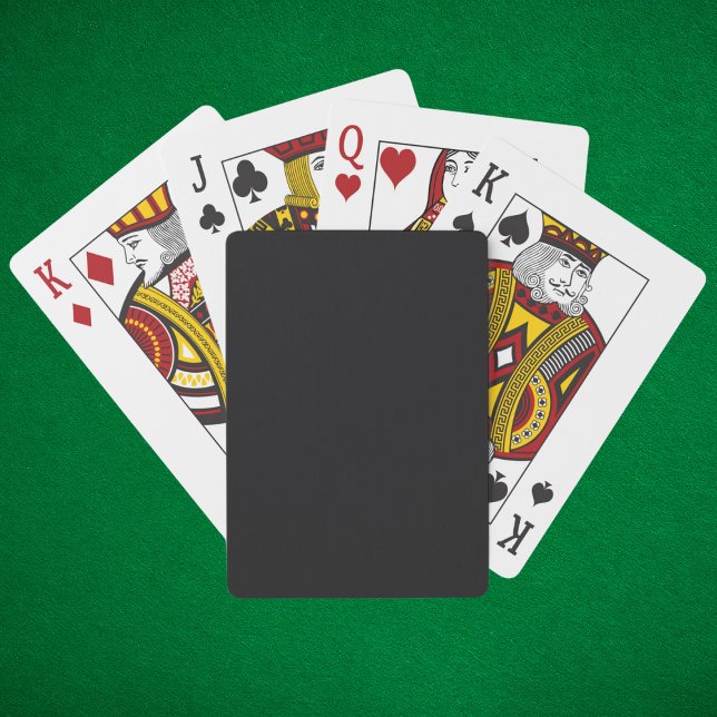 Jet Black Solid Color Poker Cards (Creator Uploaded)
