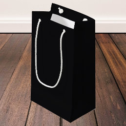 Jet Black Solid Color Small Gift Bag