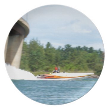 Jet Boats on a run, St Joseph Island Dinner Plate Jet Boats on a run, St Joseph Island Dinner Plate
