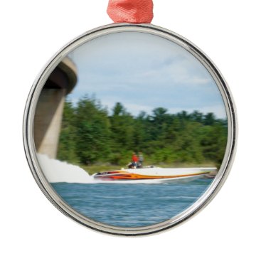 Jet Boats on a run, St Joseph Island Metal Ornament Jet Boats on a run, St Joseph Island Metal Ornament