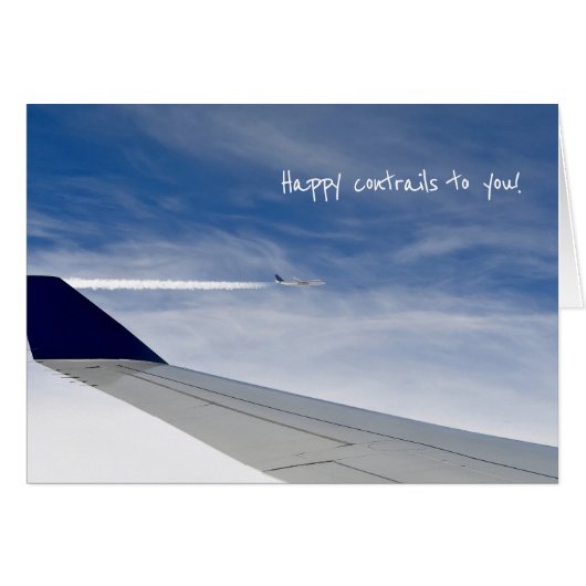 jet contrail travel cards (Front Horizontal)